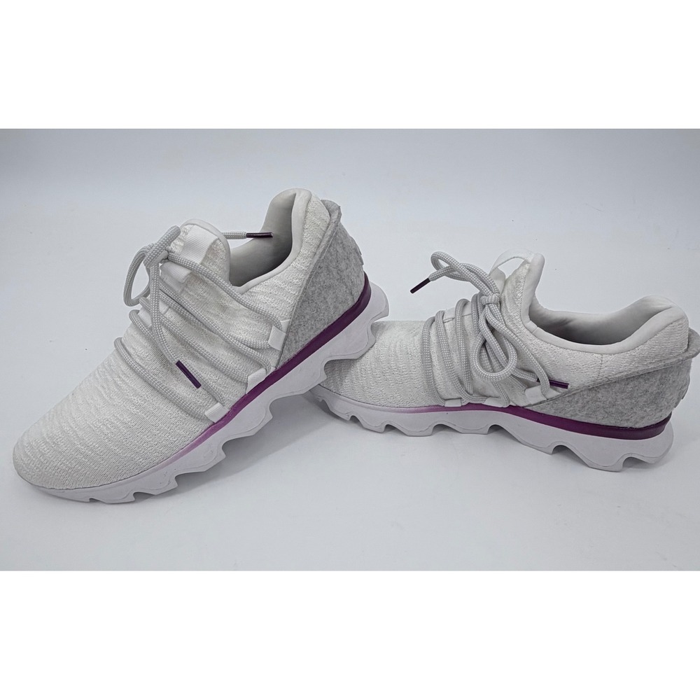 Sorel Kinetic Impact Lace Sneakers Womens 9.5 White Grey Purple LL6005-100
